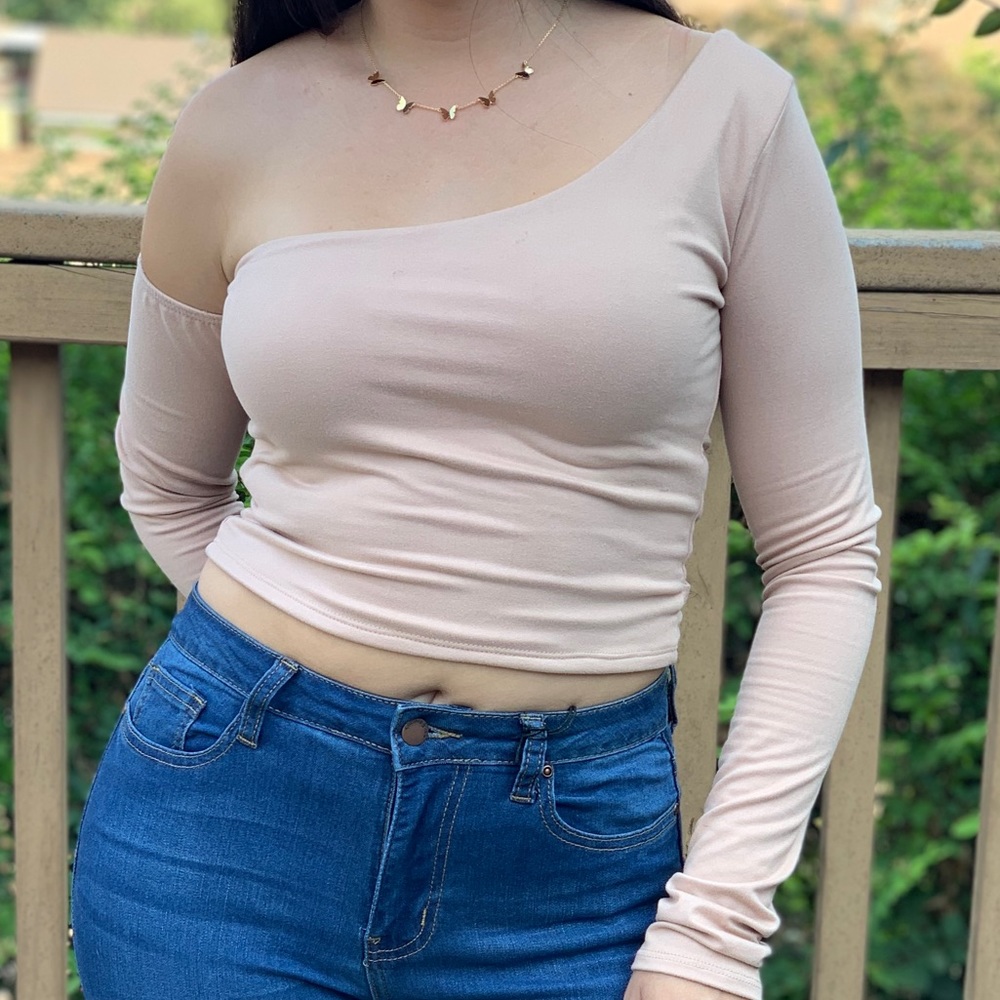 Nude Wrap Top- Only 2 left **